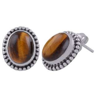 Oval Stud Earrings