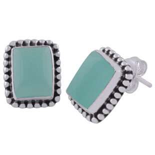 Rectangle Stud Earrings