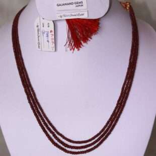 Ruby Oval Beads Necklace